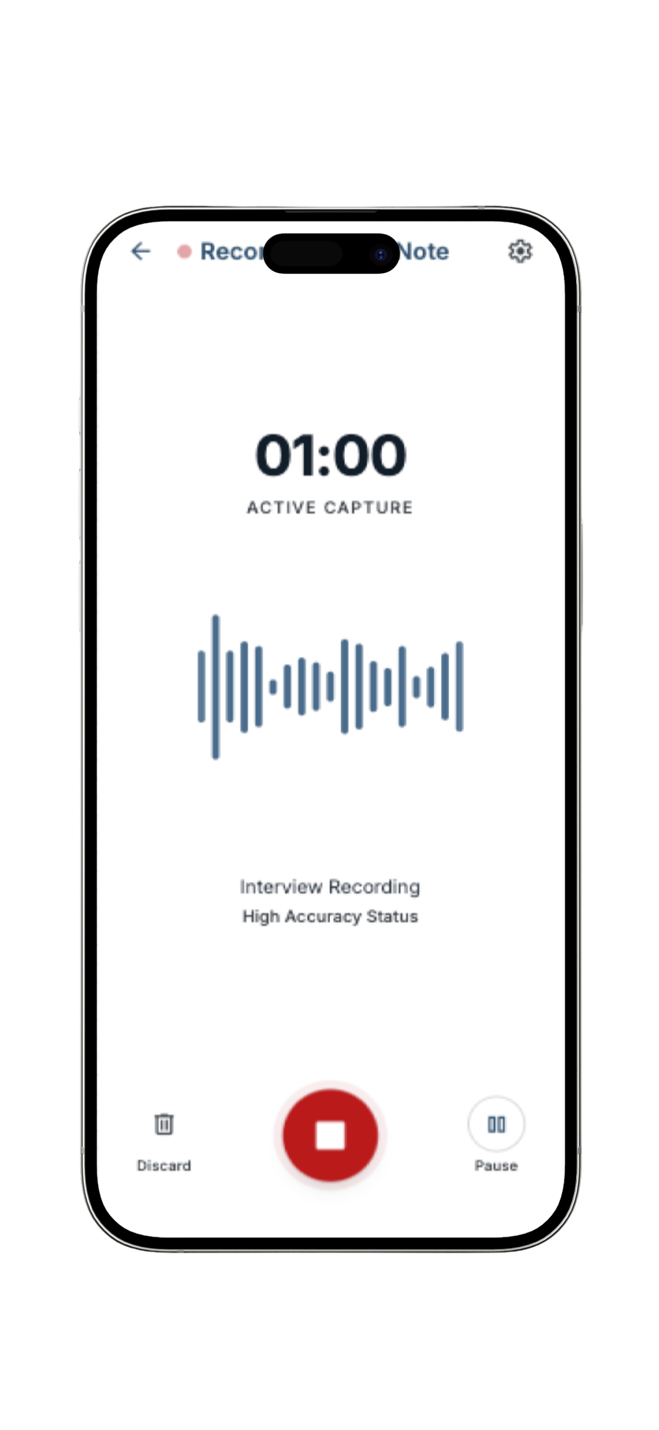 Focalyst Voice Note Mockup
